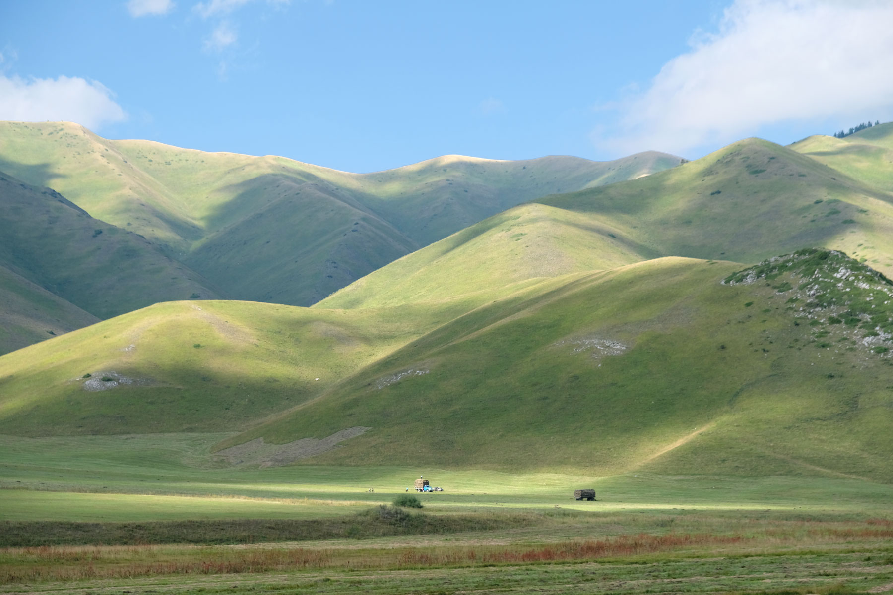 Bergige Landschaft im Karakol Tal.