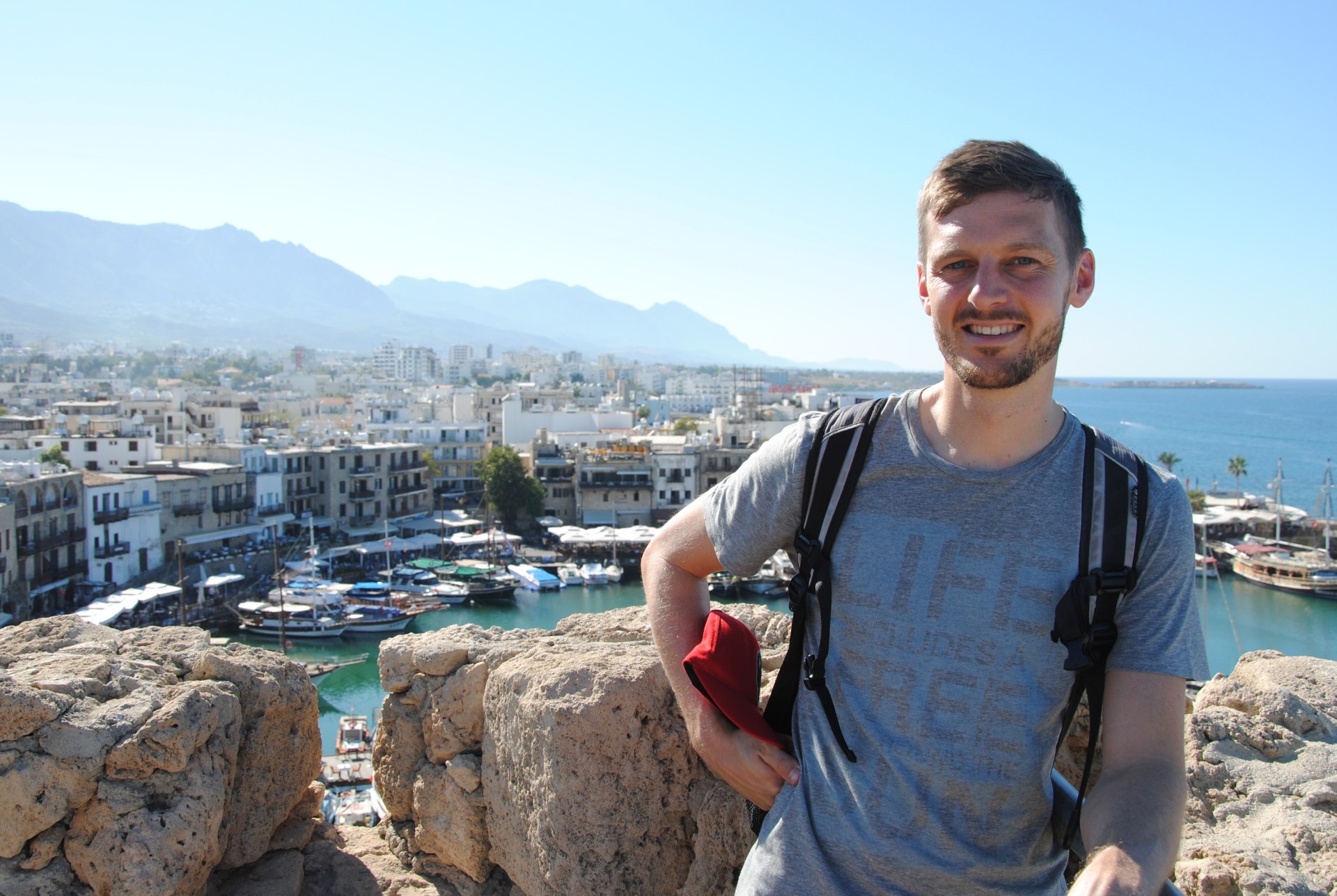 Sebastian vor dem Hafen von Girne