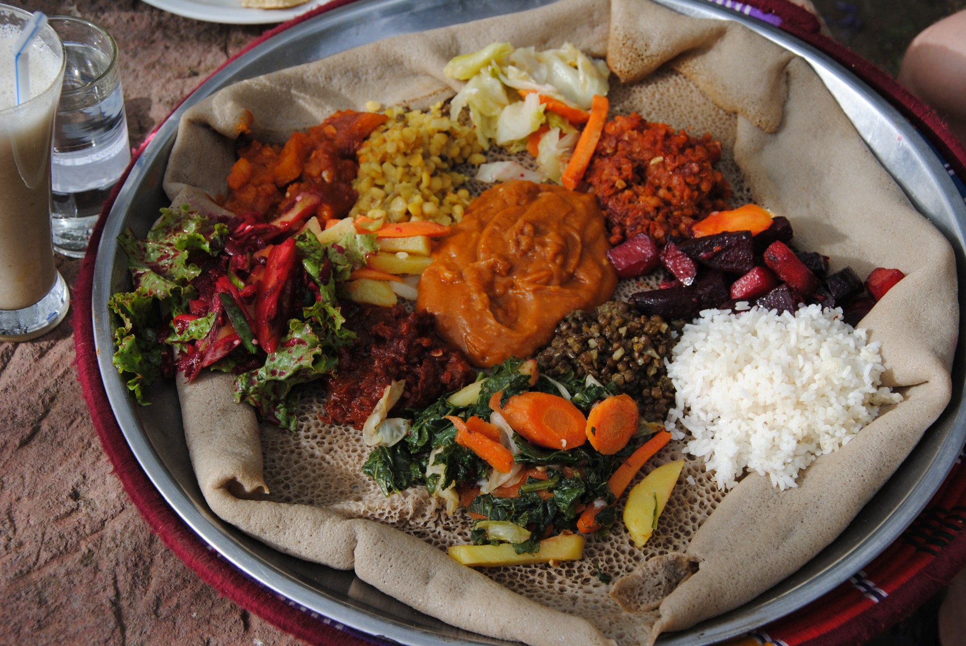 Äthiopische Fasting Platter