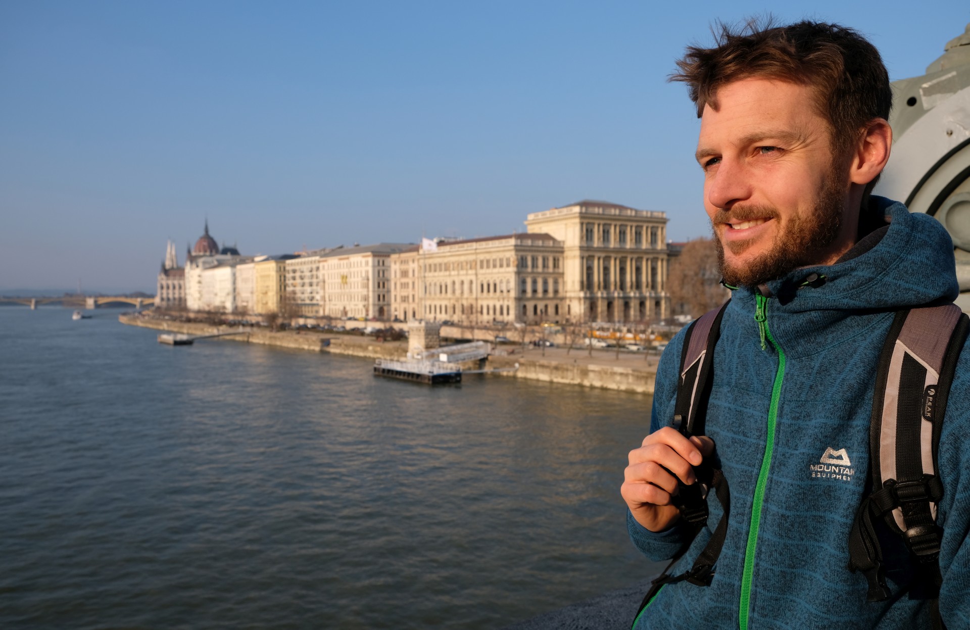 Sebastian am Donauufer in Budapest