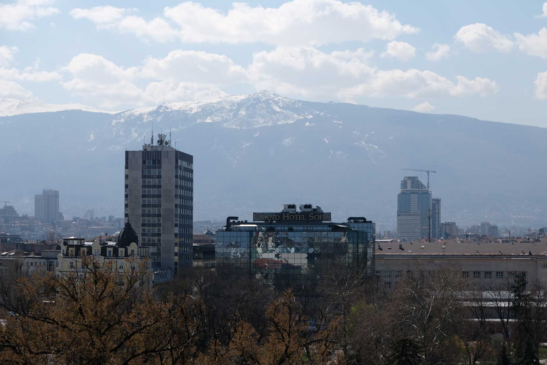 Sofia mit dem Berg Vitosha