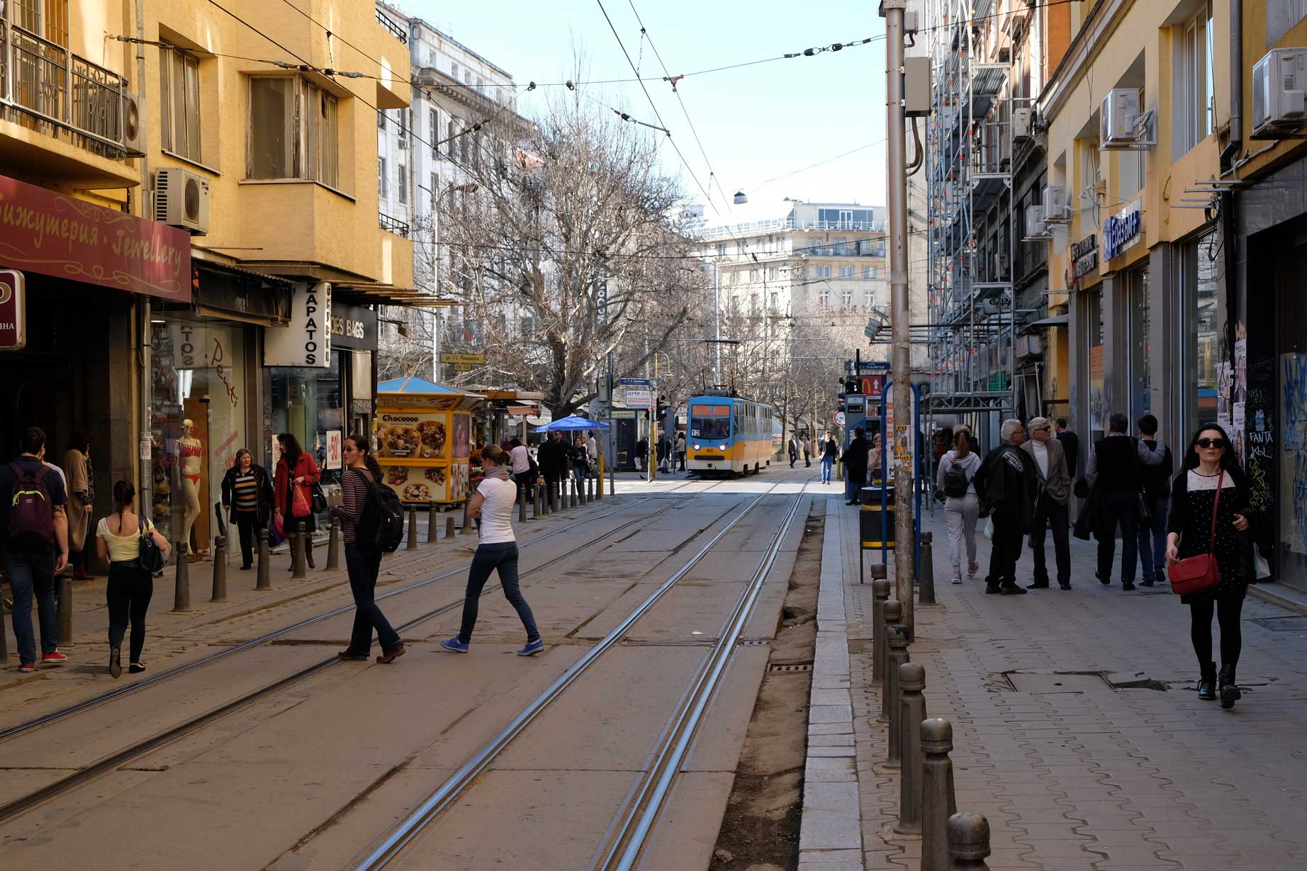 Straßenbahngleise in Sofia