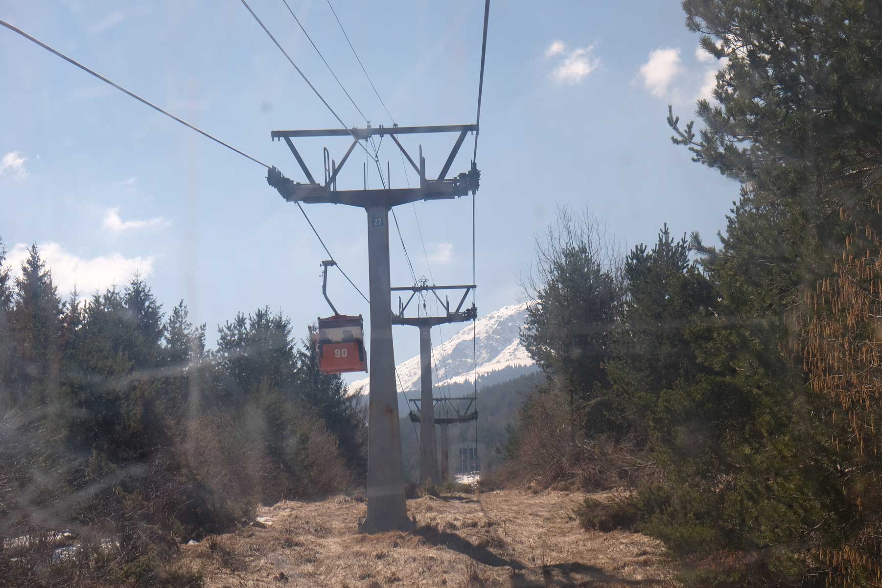 Eine Gondelbahn