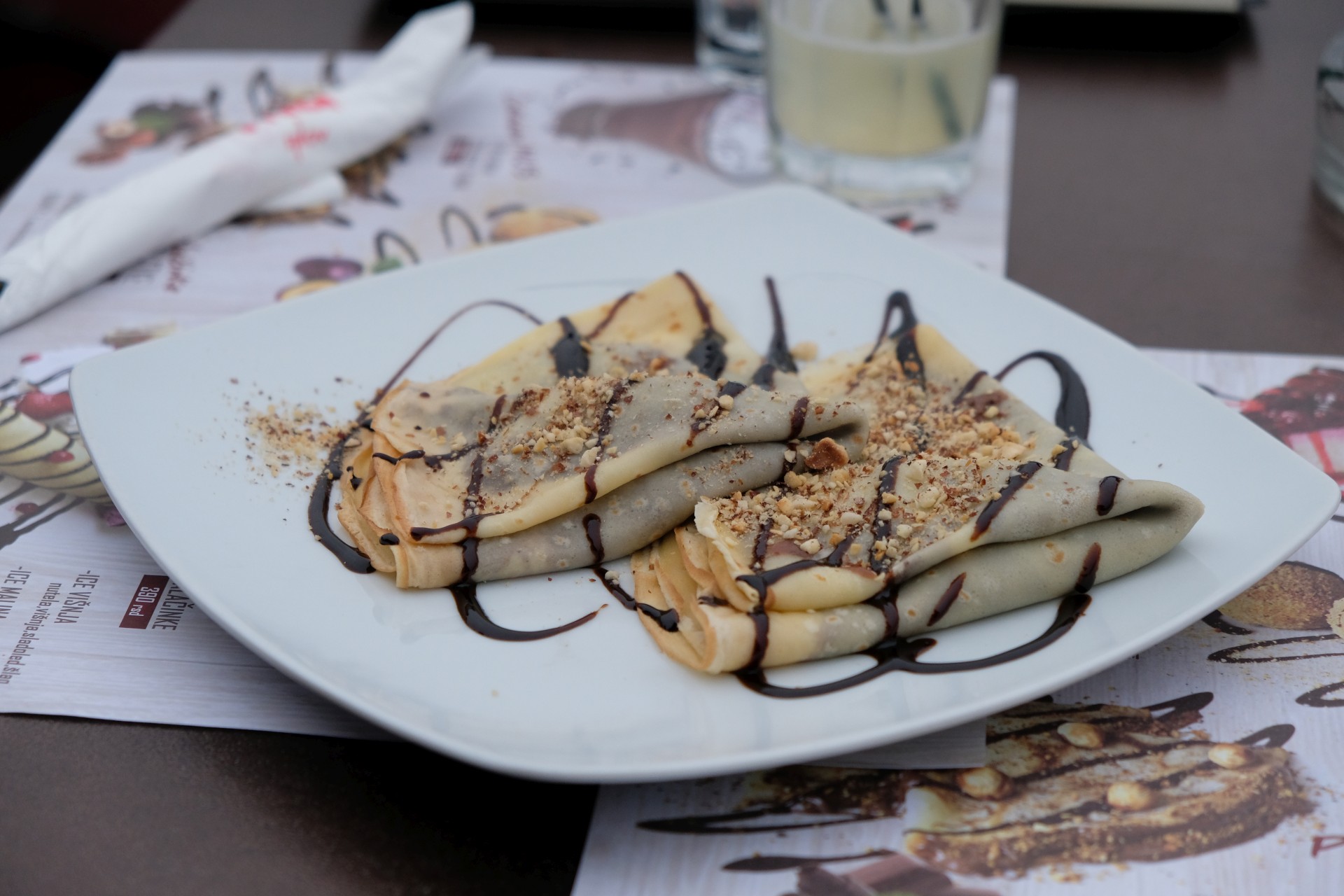 Pfannkuchen auf einem Teller