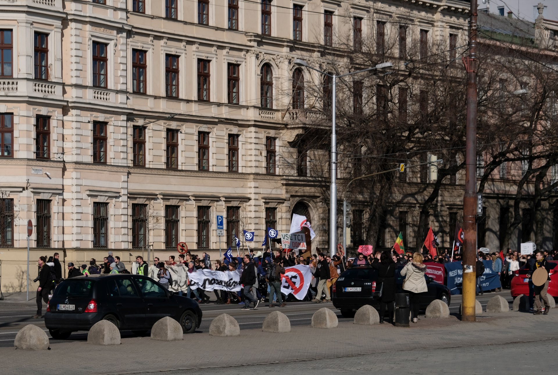 Demonstration gegen Fremdenfeindlichkeit