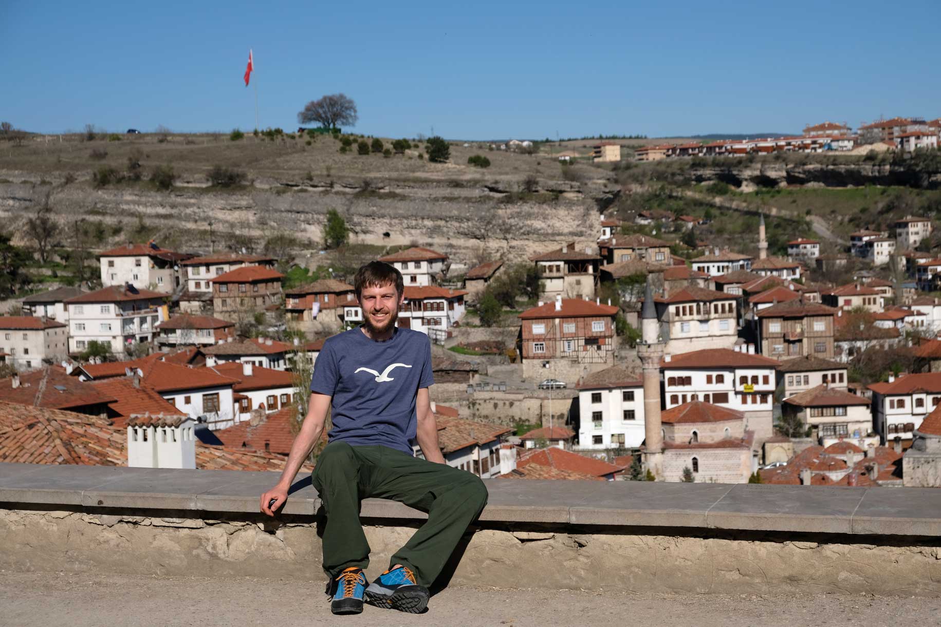 Sebastian mit Blick auf Safranbolu