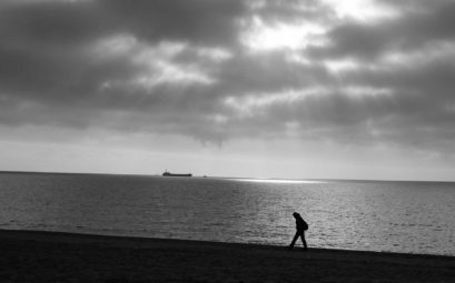 Spaziergänger am Strand