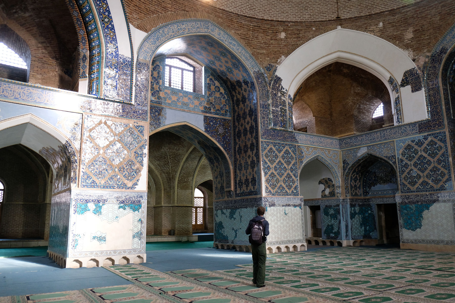 Sebastian in der Blauen Moschee