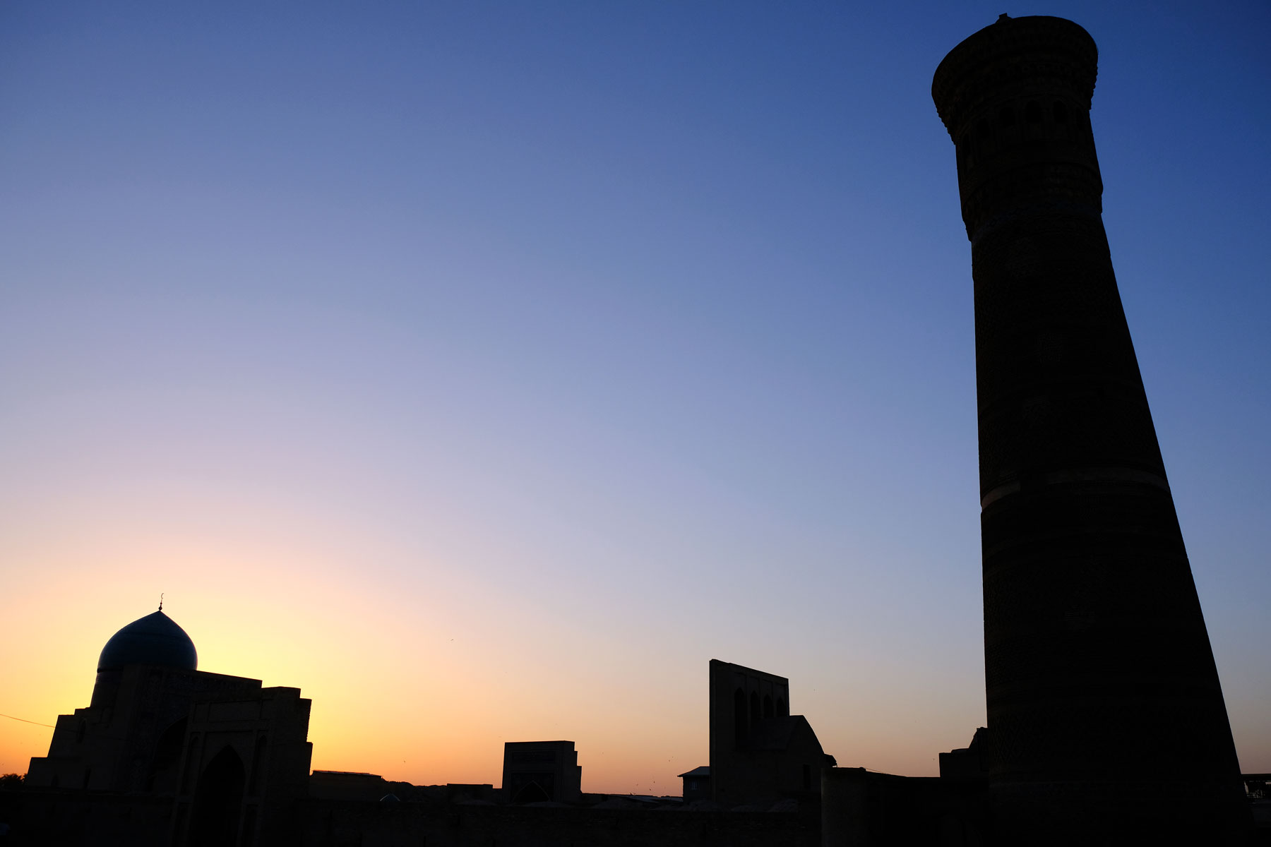 Sonnenuntergang über Buchara, Usbekistan