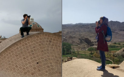 Sebastian und Leo fotografieren