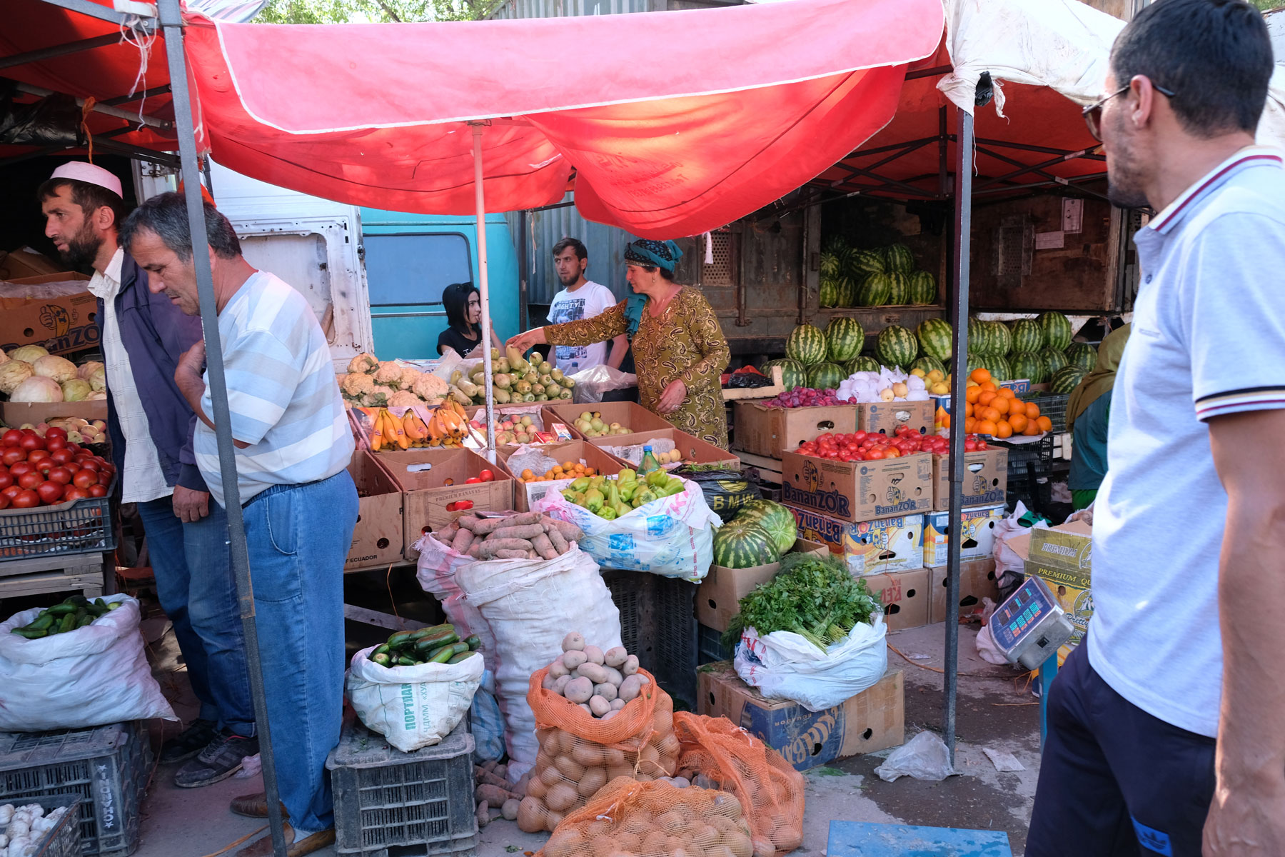 Gemüsemarkt in Khorog.