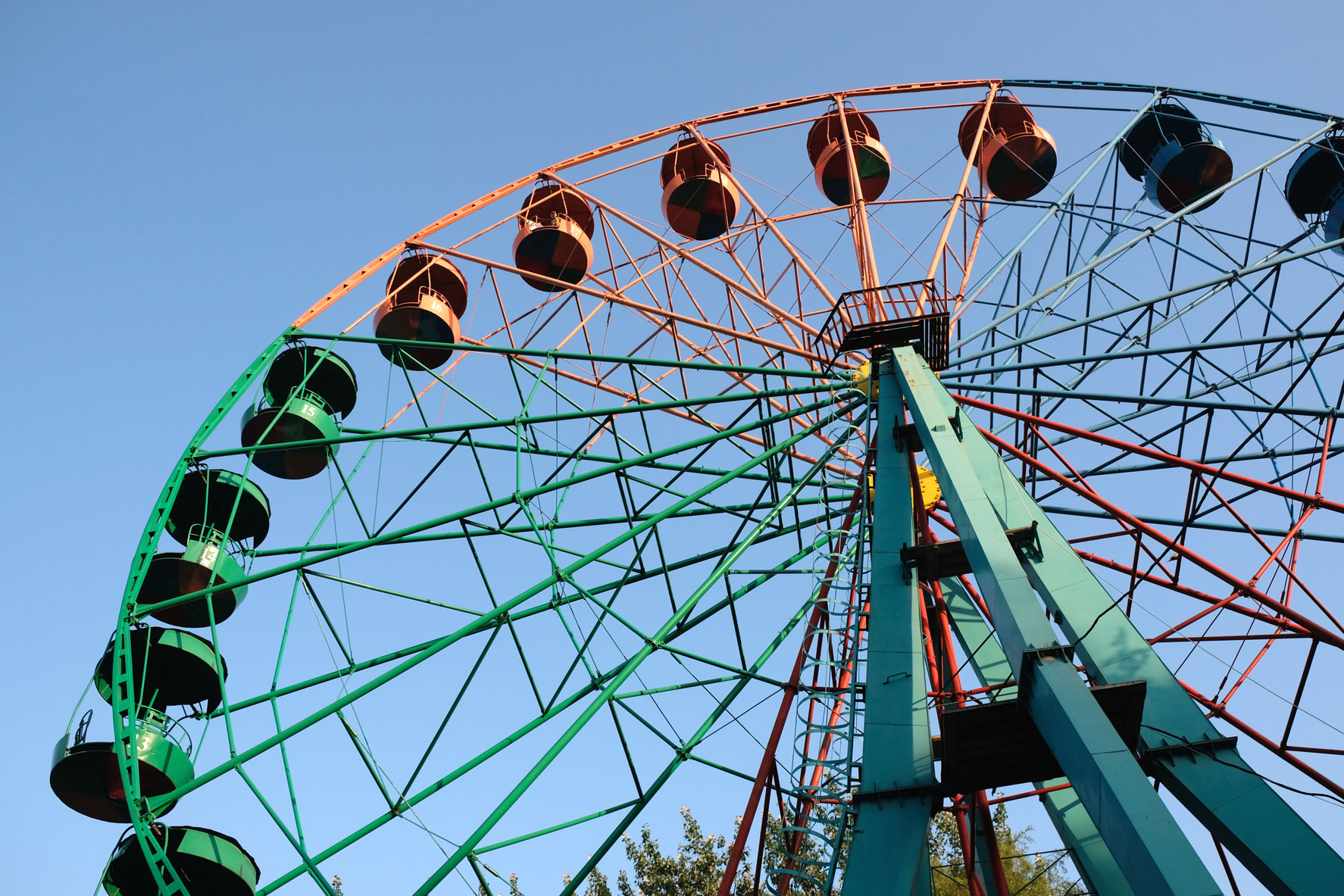 Riesenrad in Osch in Kirgisistan.