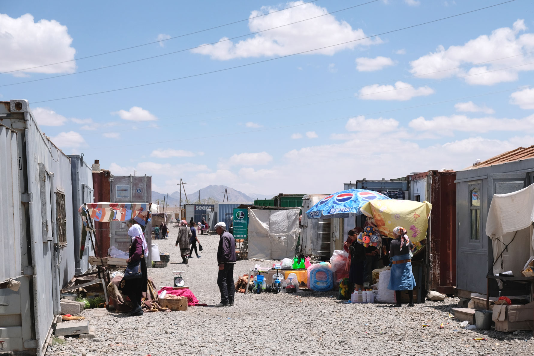 Containermarkt in Murghab.