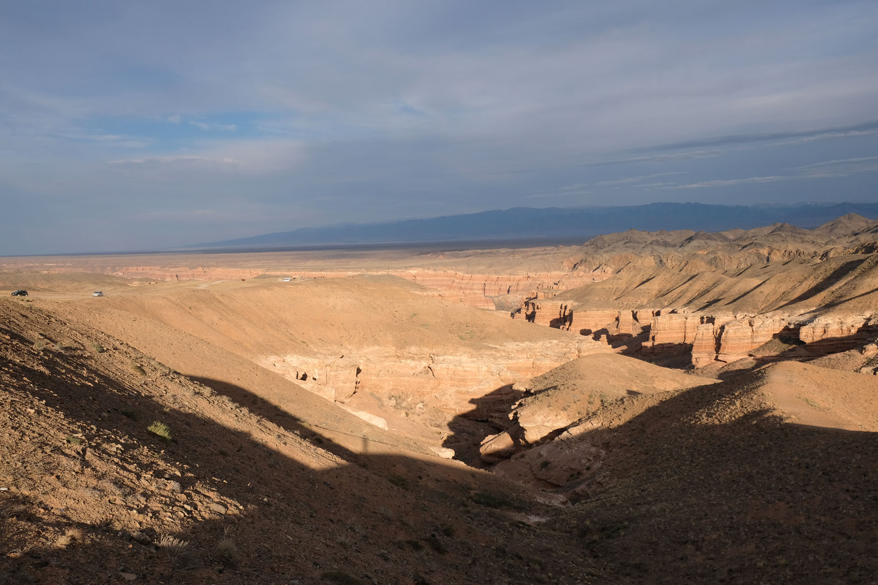 Charyn Canyon im Abendlicht.