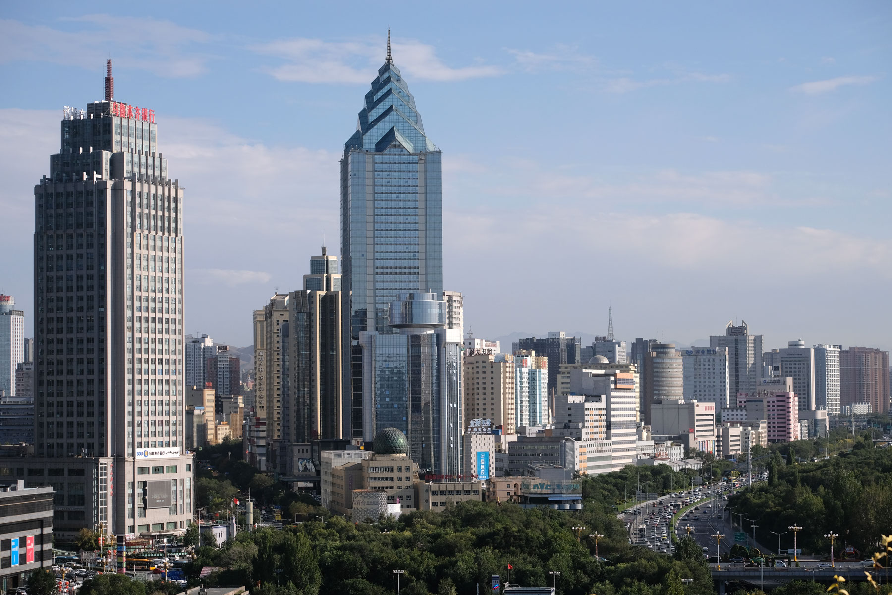 Skyline von Ürümqi.
