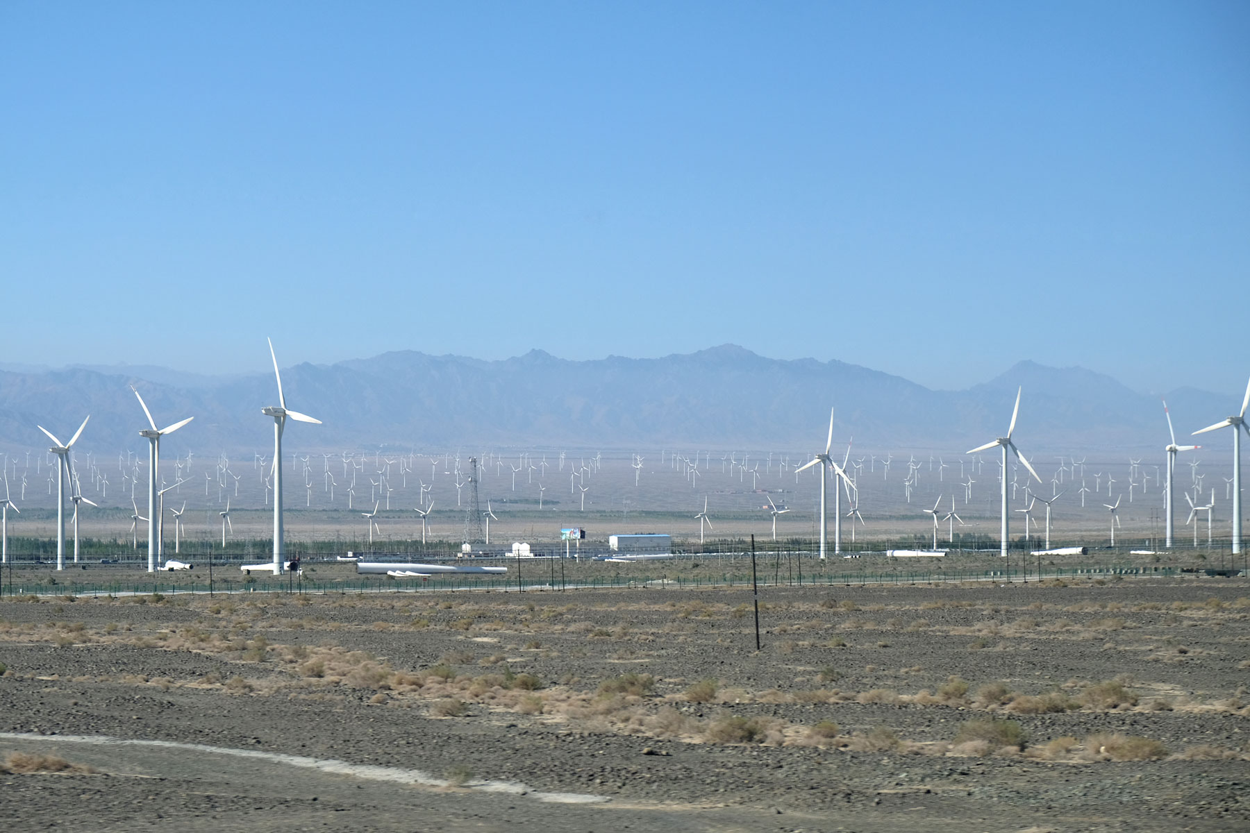 Windkraftanlagen in Xinjiang.