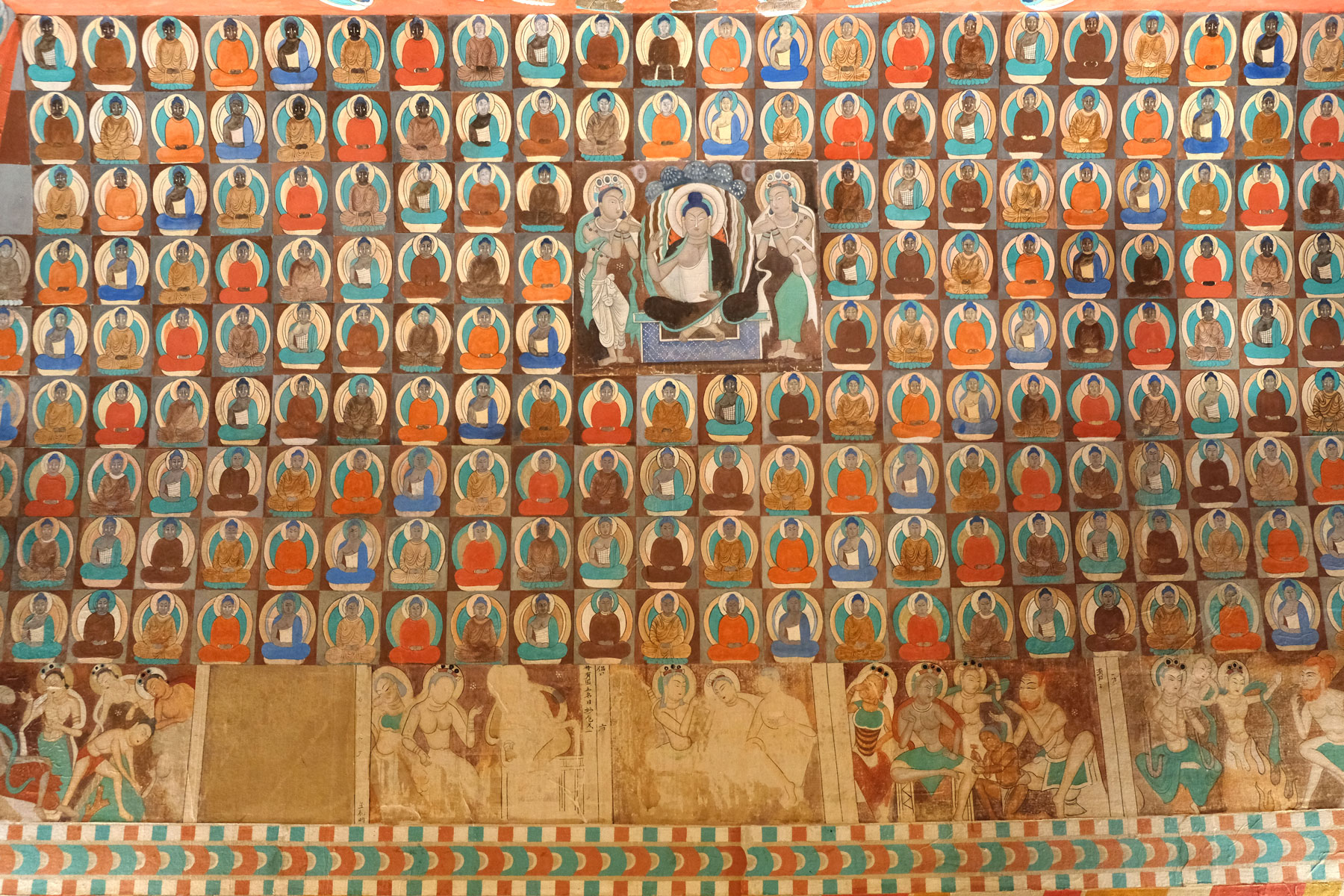 Nachbildung einer Buddha-Höhle in einem Museum in Turpan.