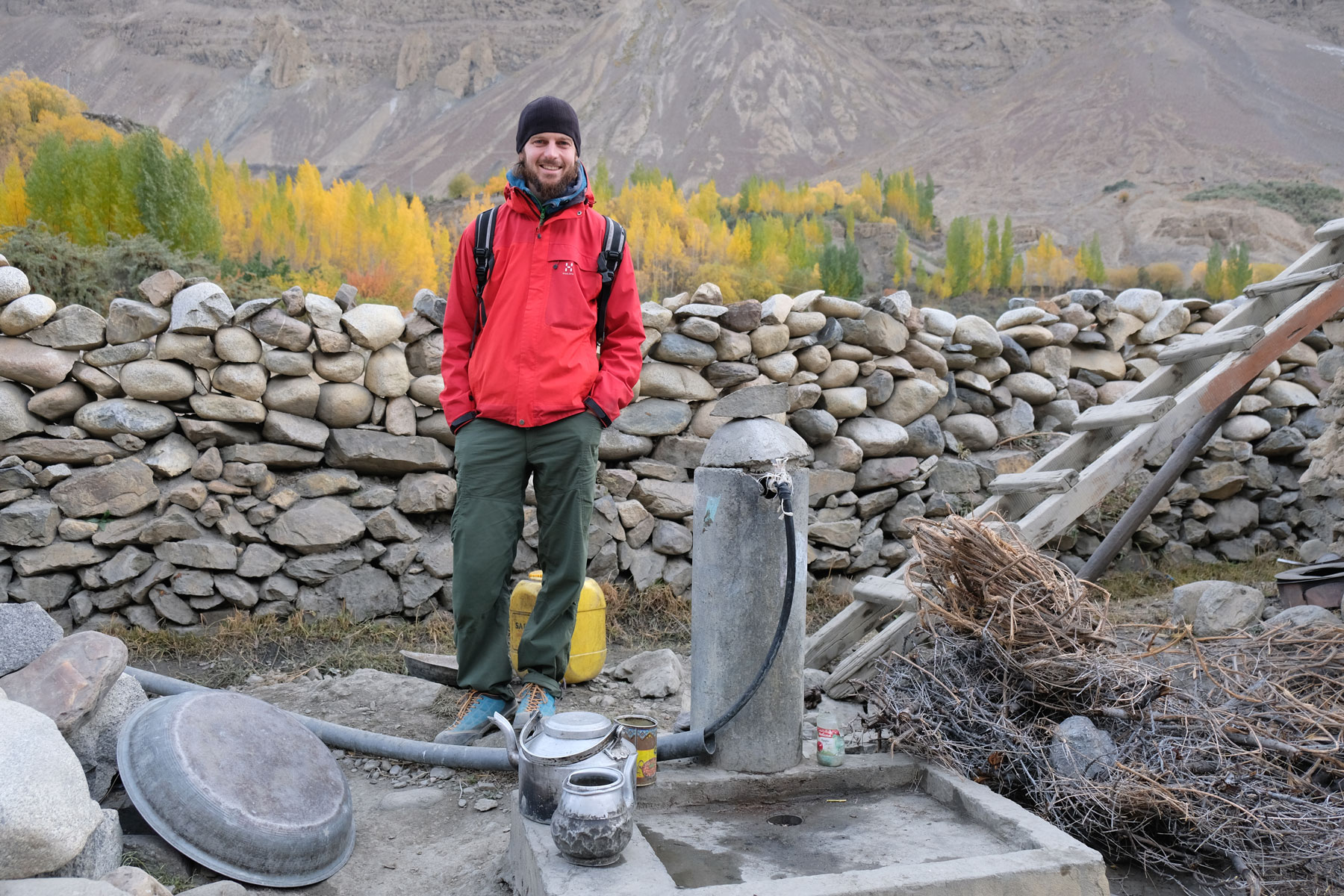 Abspülplatz in Shimshal.