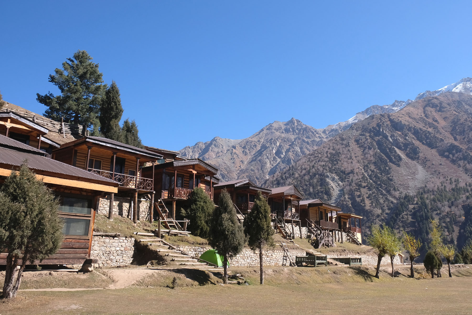 Hütten in Fairy Meadows.