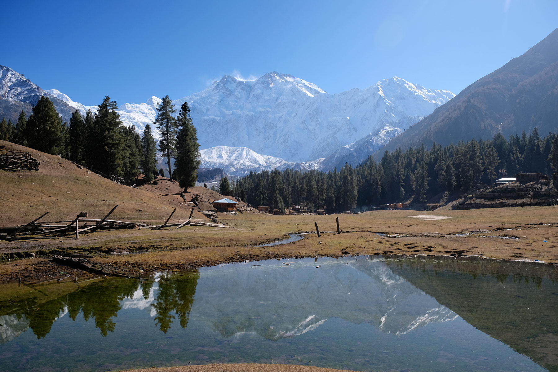Reflection Lake und Nanga Parbat.