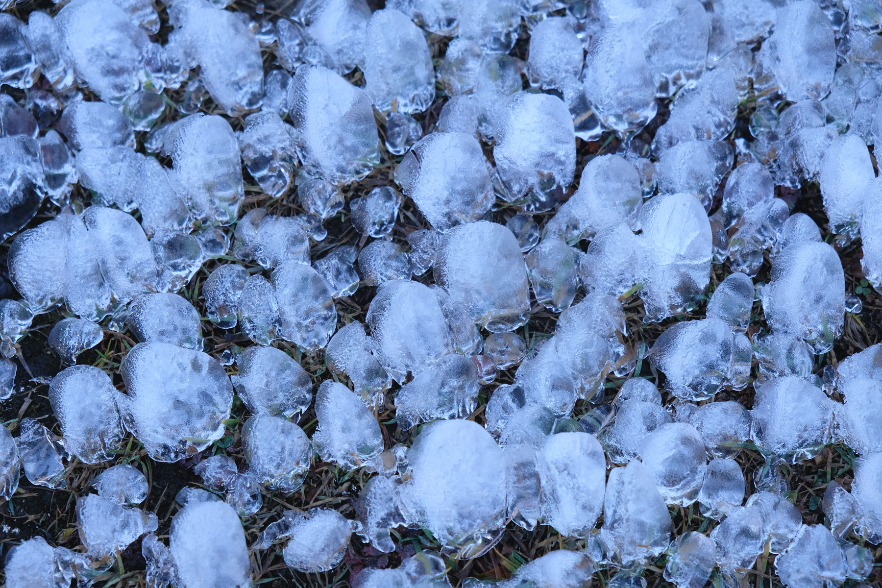 Eisklumpen.