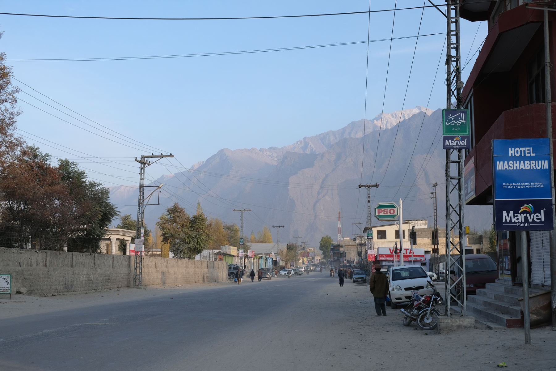 Hauptstraße in Skardu.