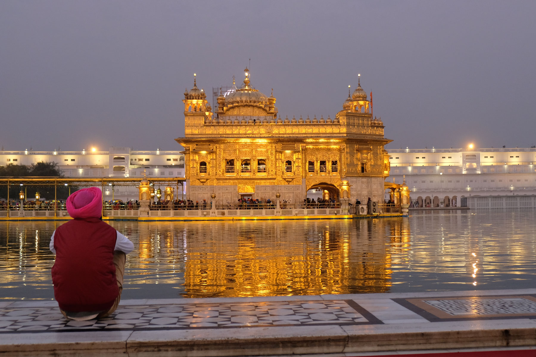 Der goldene Sikh-Tempel in Amritsar.