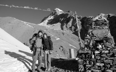 Sebastian und Leo wandern auf dem Annapurna Circuit.