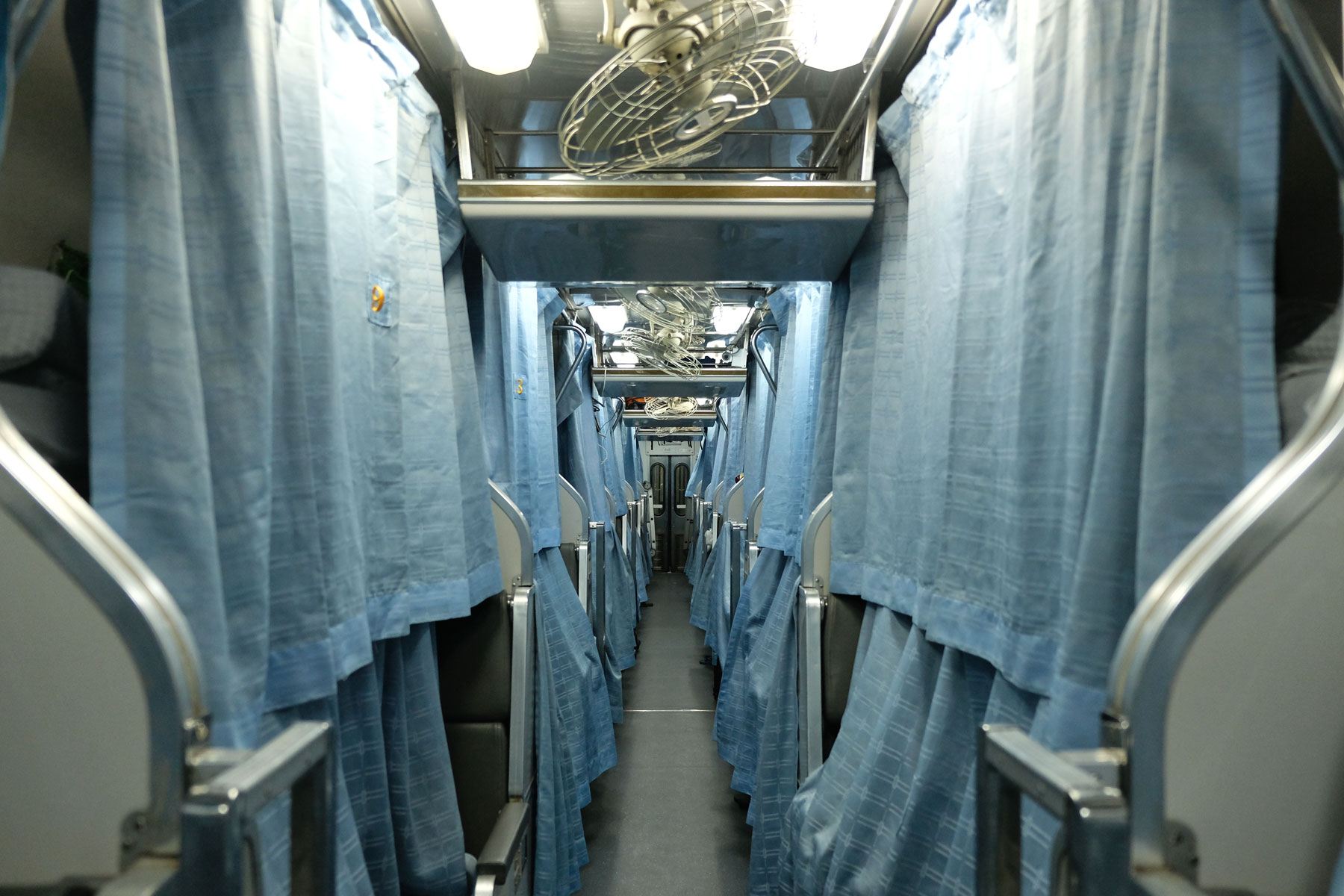 Nachtzug in Thailand.