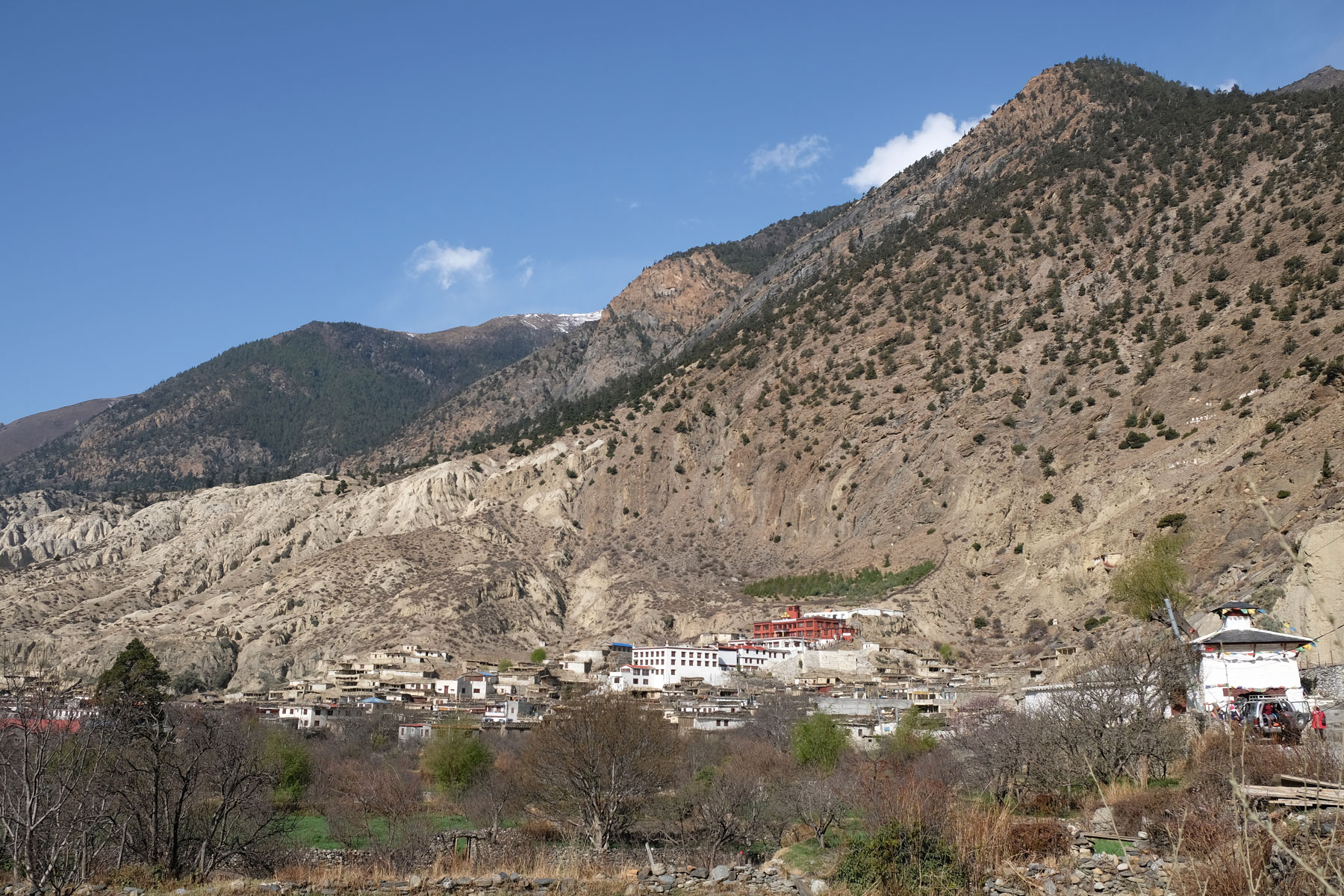 Das Dorf Marpha auf dem Annapurna Circuit.