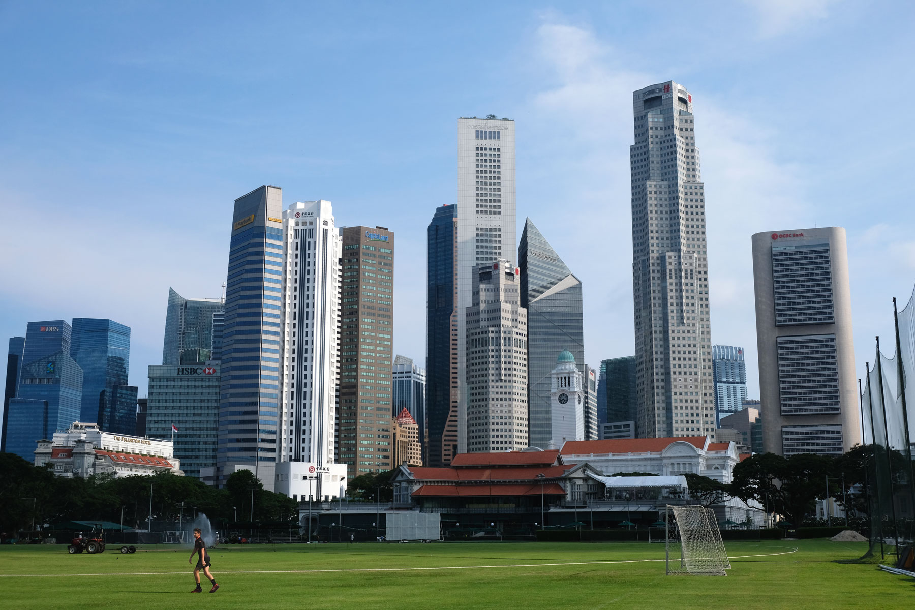 Skyline in Singapur.