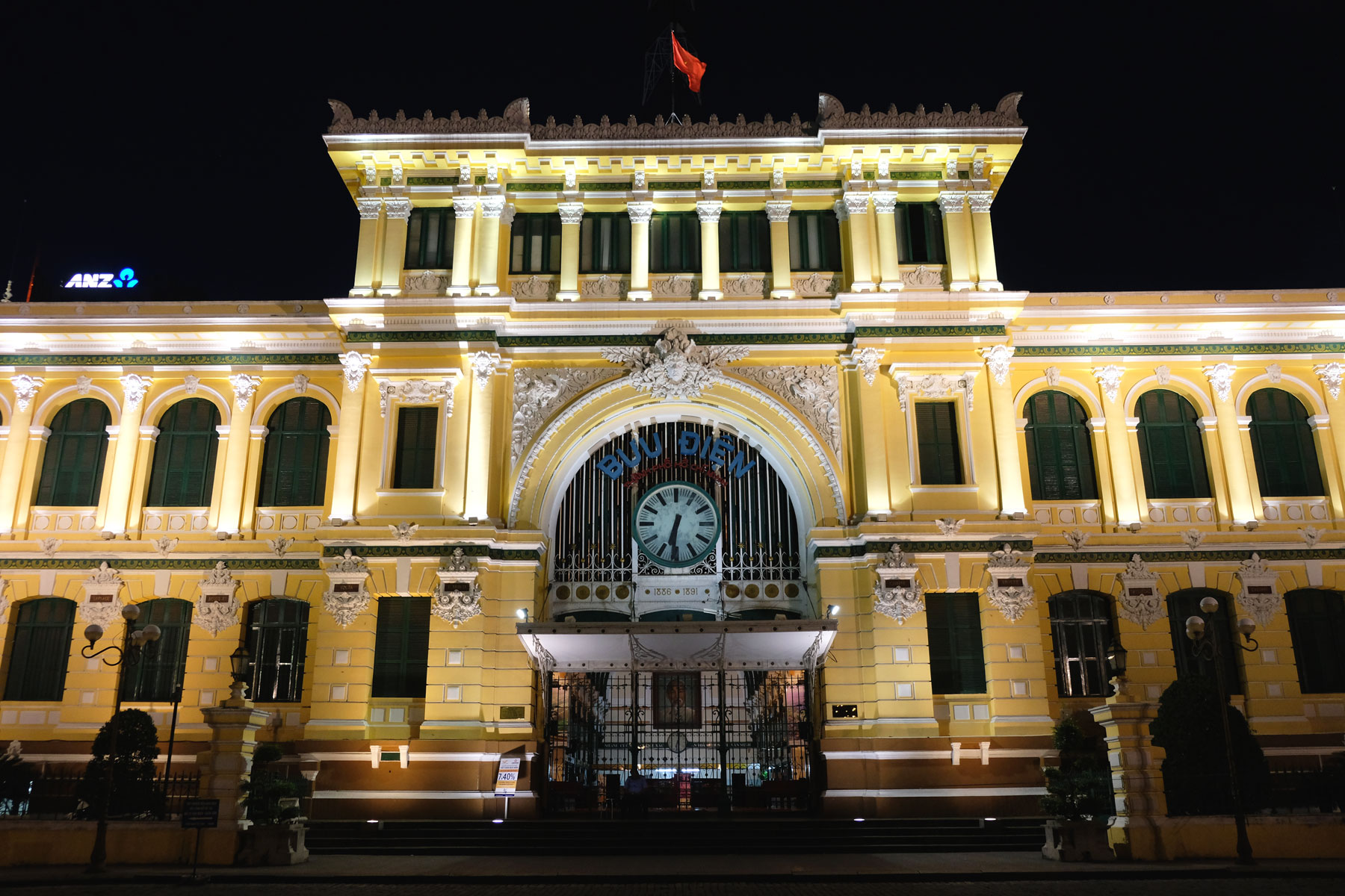 Das alte Hauptpostamt von Ho-Chi-Minh-City.