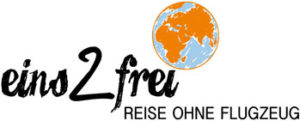 Logo des Reiseblogs eins2frei.