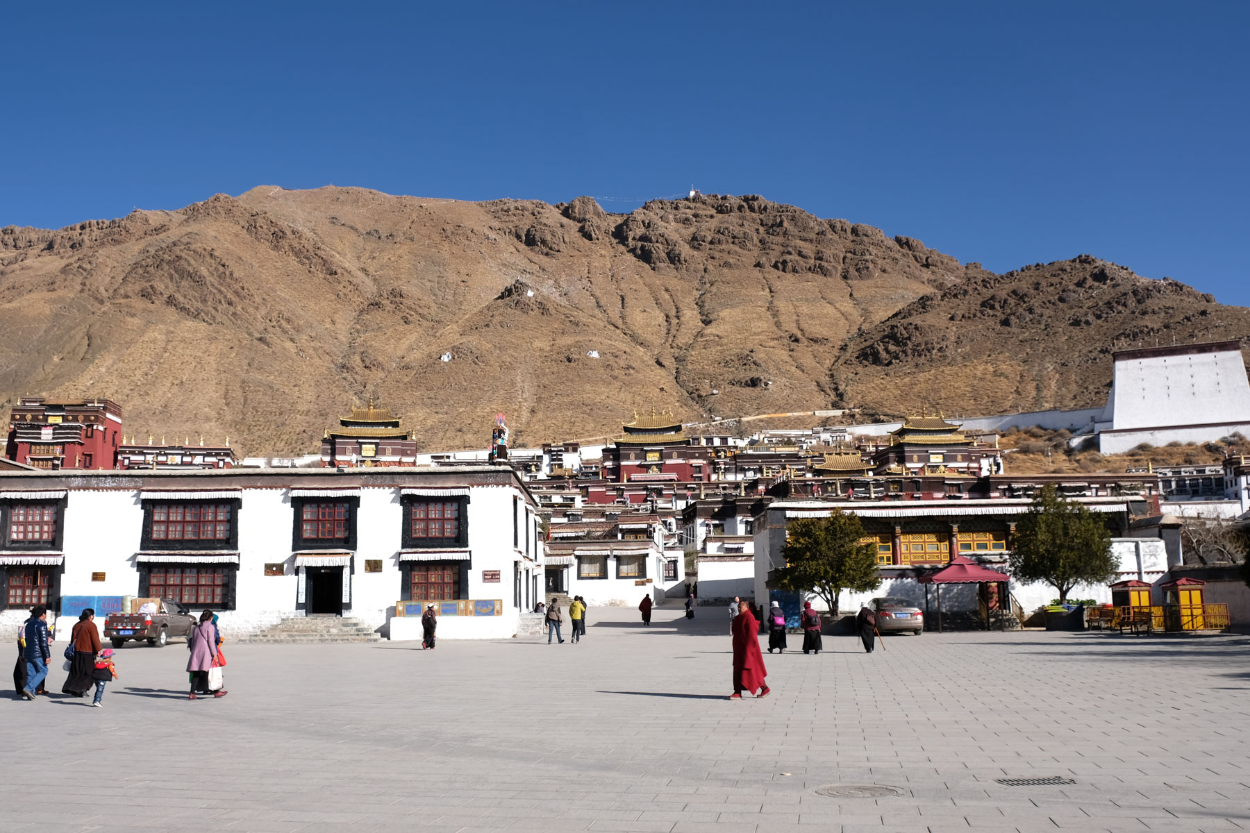 Das Kloster Tashilunpo in der Stadt Shigatse.