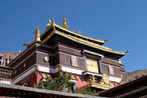 Das Kloster Tashilunpo in Shigatse in Tibet.