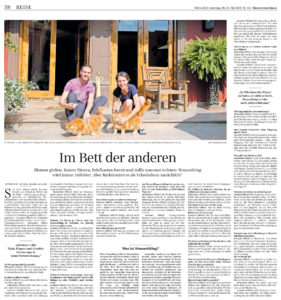 In der Süddeutschen Zeitung erscheint ein Interview mit Leo und Sebastian über House Sitting.