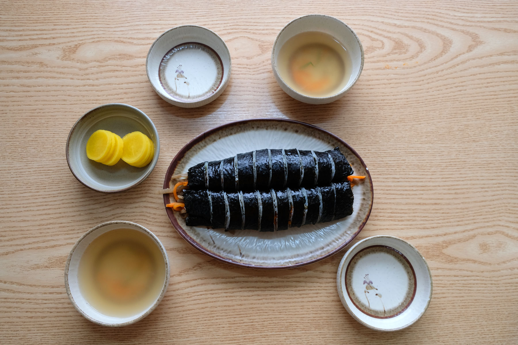Gimbap, koreanisches Sushi, ist der perfekte Snack für Zwischendurch.