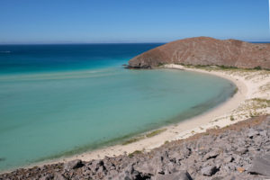 In der Nähe von La Paz in Mexiko befindet sich der Strand Balandra.