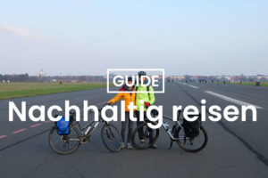 Ein Banner, der auf den Guide "Nachhaltig reisen" verlinkt.