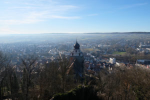 Blick auf die Stiftskirche in Herrenberg.