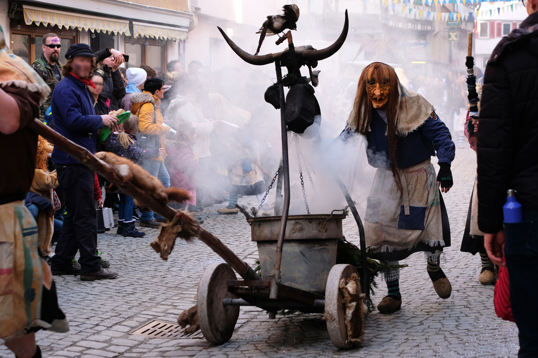 Die Narren ziehen durch Tübingen.